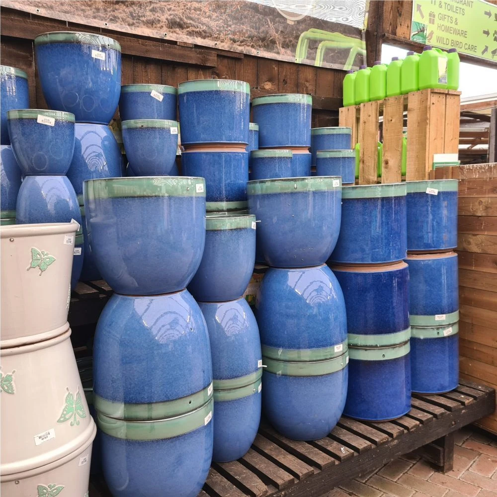 Woodlodge 26cm Sapphire Two Tone Egg Pot 2 Woodlodge 26cm Sapphire Two Tone Egg Pot - Image 2