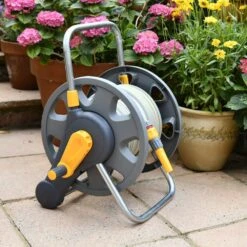 Hozelock 2-in-1 Assembled Empty Hose Reel -Wolf-Garden Shop 5010646046473 3