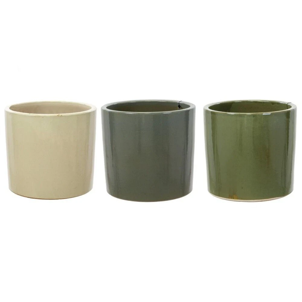 Woodlodge 38cm Conical Glazed Pot (Choice Of 3) 1 Woodlodge 38cm Conical Glazed Pot (Choice Of 3)