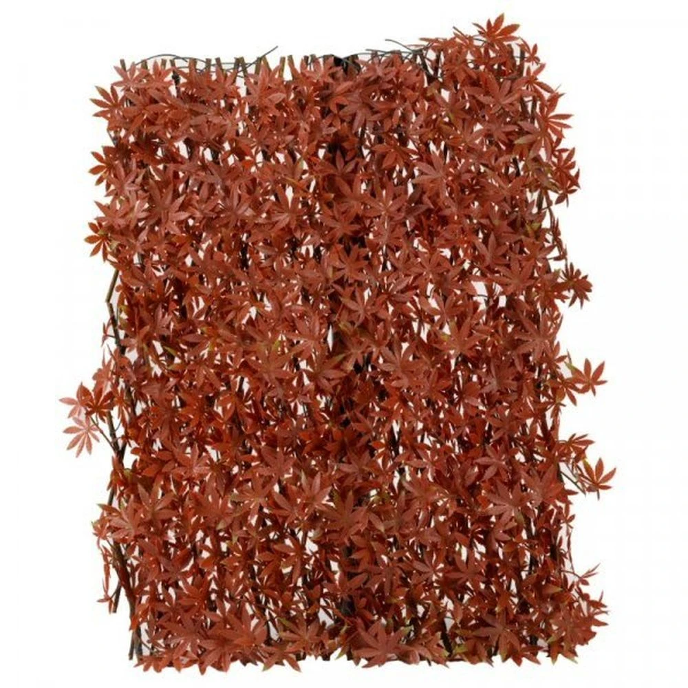 Faux Decor 180 X 60cm Artificial Red Acer Leaf Trellis 1 Faux Decor 180 X 60cm Artificial Red Acer Leaf Trellis