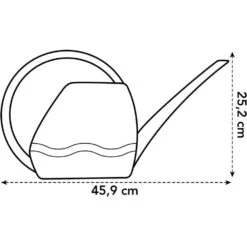 Elho 3.5 Litre Anthracite Aquarius Watering Can 5 Elho 3.5 Litre Anthracite Aquarius Watering Can -Wolf-Garden Shop 8711904303723 3