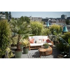 Elho 25cm Leaf Green Greenville Round Planter -Wolf-Garden Shop 8711904332433 5