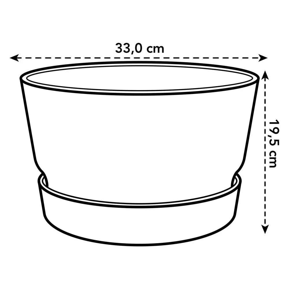 Elho 33cm Leaf Green Greenville Bowl Planter 3 Elho 33cm Leaf Green Greenville Bowl Planter - Image 3